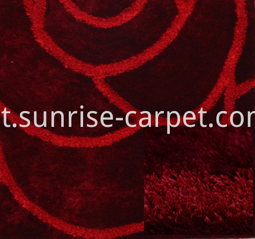 strip and silk 3D design carpet